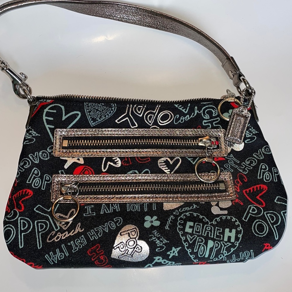 Coach Poppy Graffiti mini bag - canvas